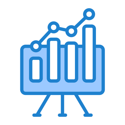 Scattered KPIs icon